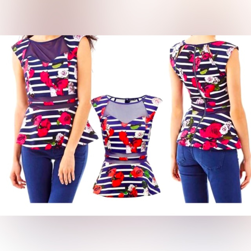 Guess peplum top